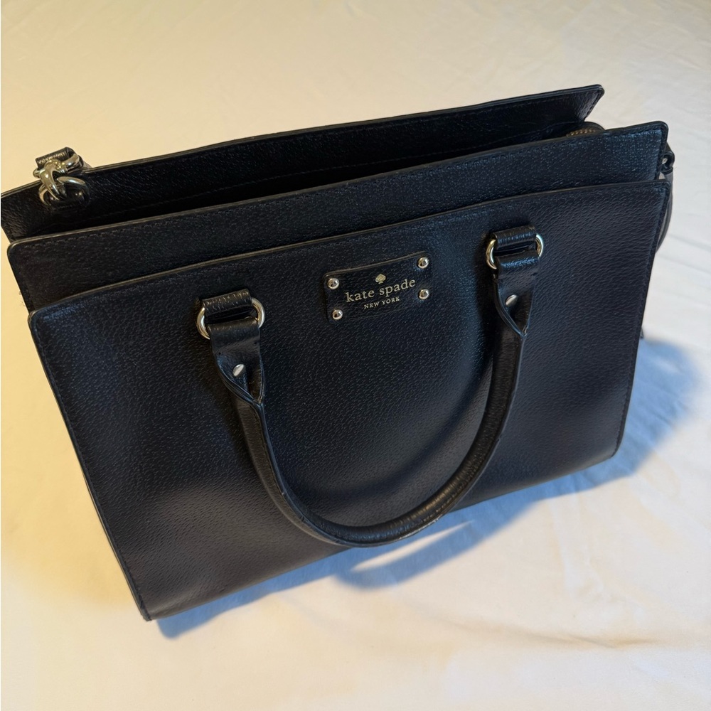 Kate Spade Black Textured Handbag